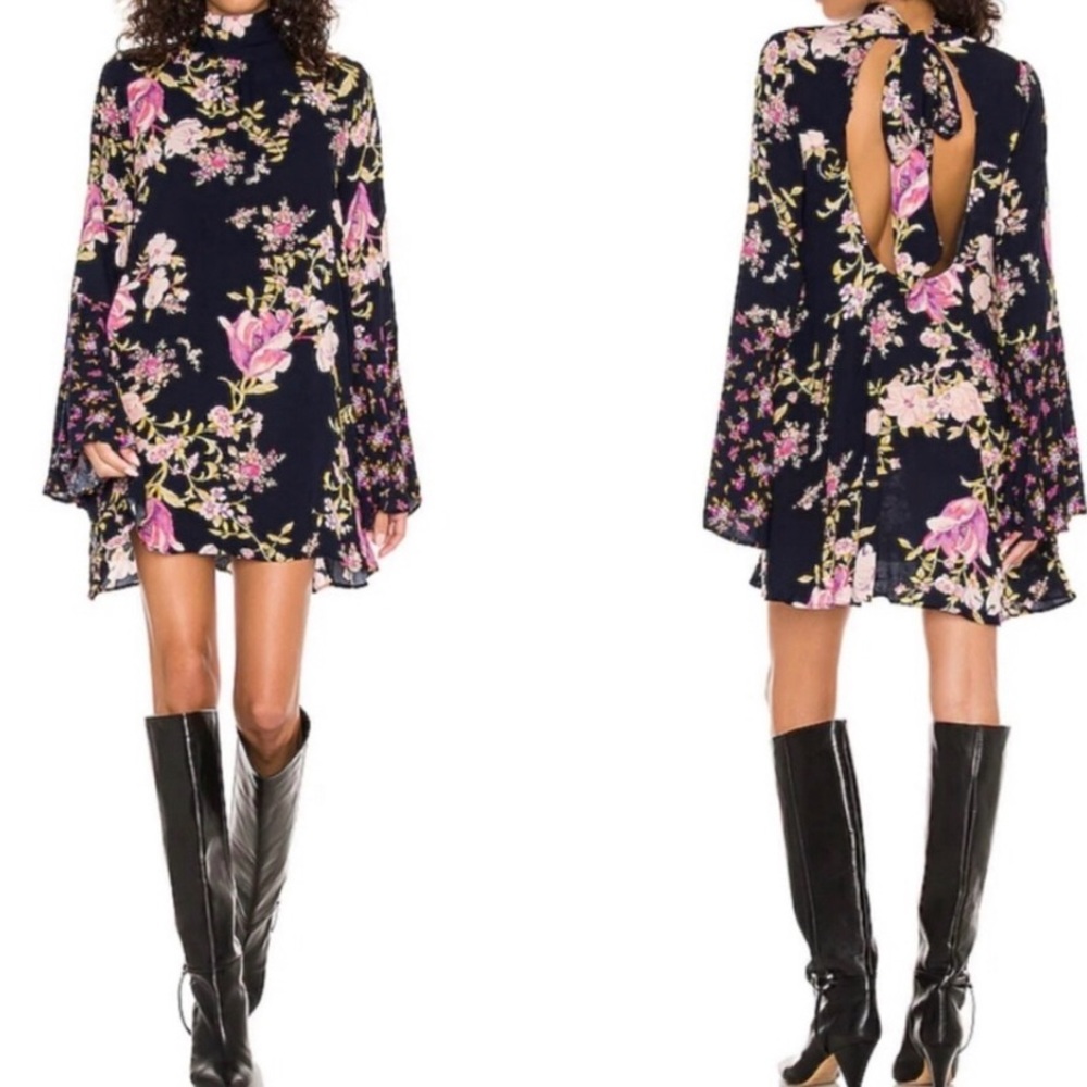 Free People Tate Floral Tunic Top - Picture 4 of 6